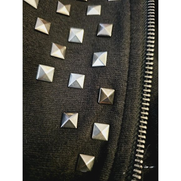 Olsenboye moto jacket size Small studded soft shell zip - Picture 11 of 12